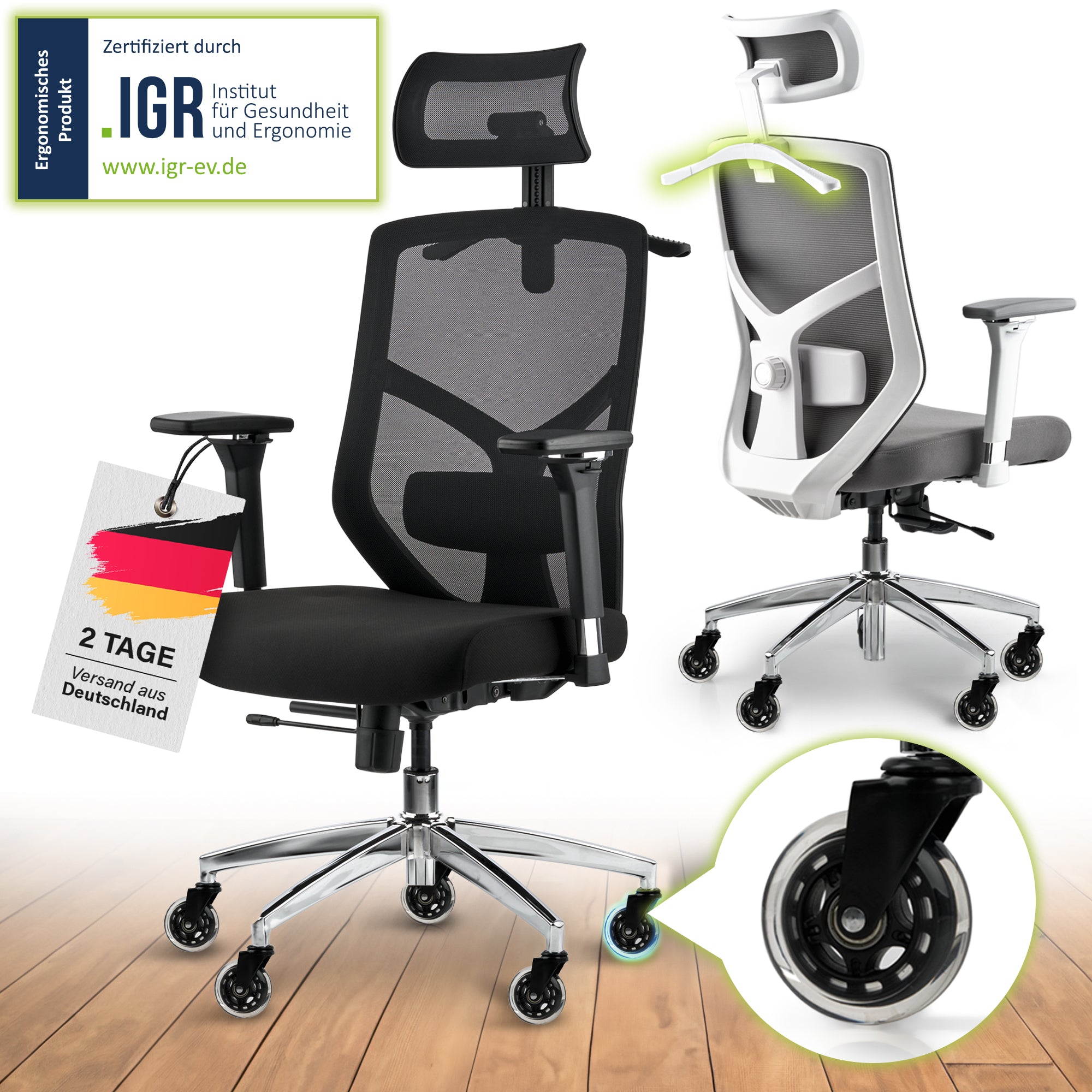 SteinLife x EliteSeats Ergonomischer Bürostuhl