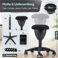 SteinLife Cone Bürohocker Ergonomisch