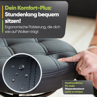 SteinLife Ergonomischer Rollhocker - Kratzerfreie Rollen