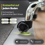 SteinLife Ergonomischer Rollhocker - Kratzerfreie Rollen