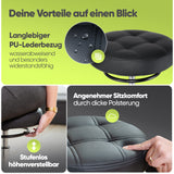 SteinLife Ergonomischer Rollhocker - Kratzerfreie Rollen