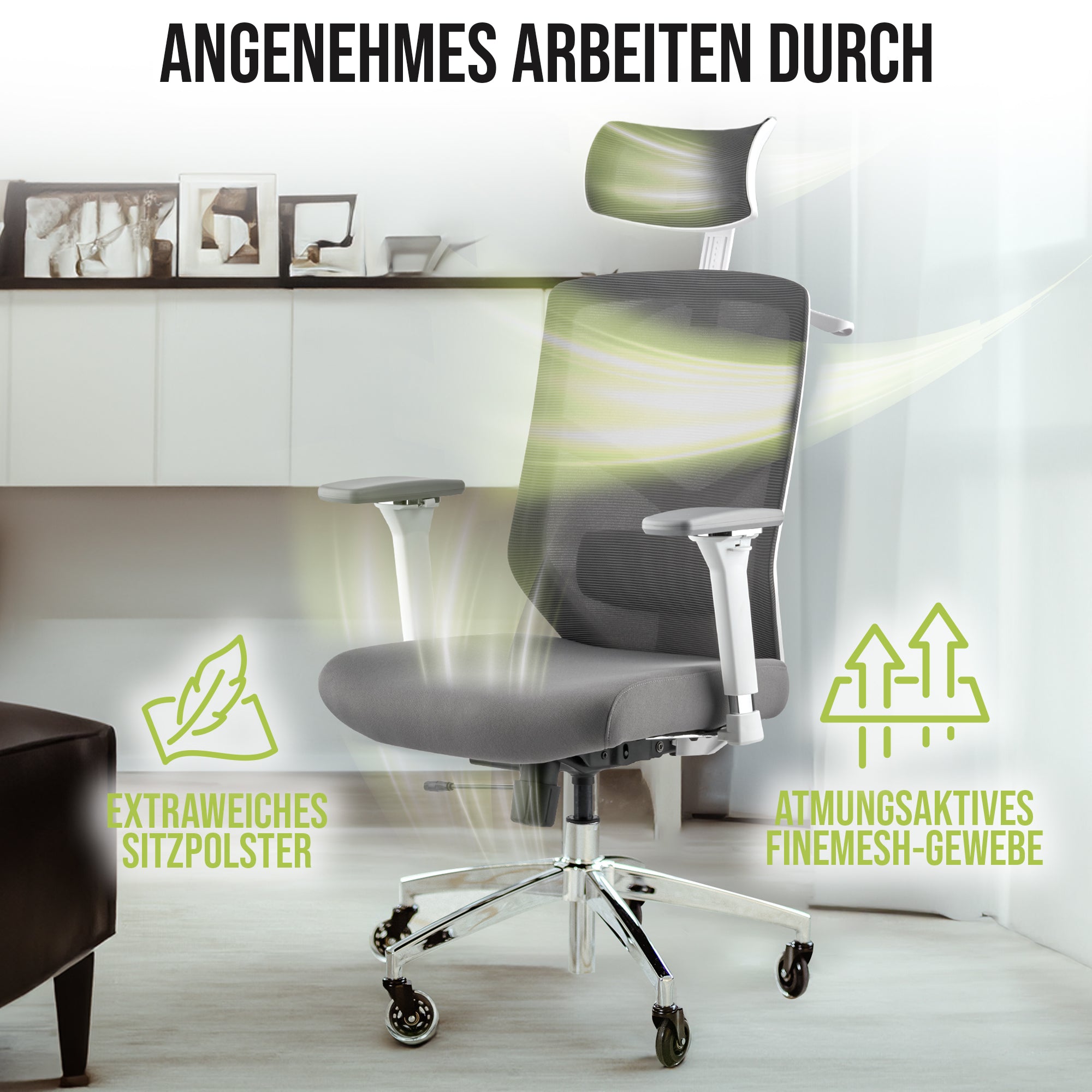 SteinLife x EliteSeats Ergonomischer Bürostuhl
