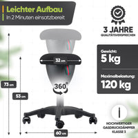 SteinLife Ergonomischer Bürohocker - Testsieger